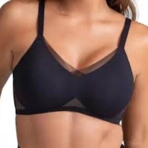 Honeylove  Liftwear Crossover Bra Runway Black Sz 1X